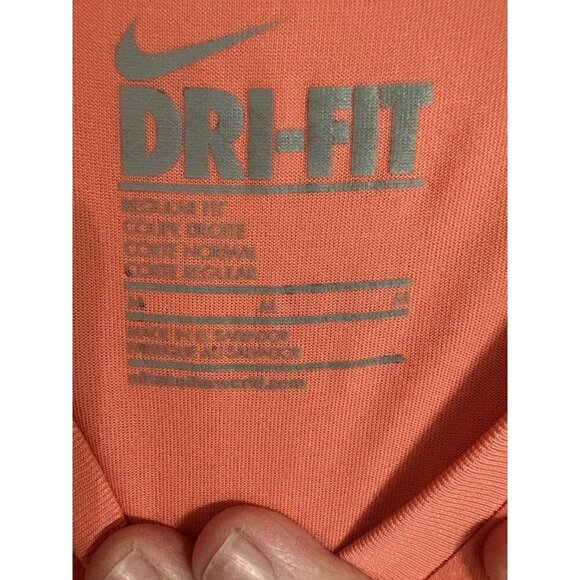NIKE Dri Fit Womens Short Sleeve Athletic Cut Tee Shirt Medium - Picture 3 of 5